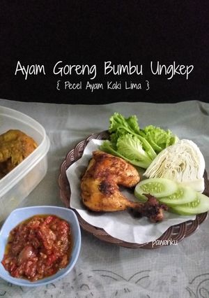 Foto resep 305.Ayam Goreng Bumbu Ungkep {Pecel Ayam Kaki lima}