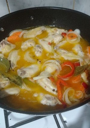 Una foto de Alitas al escabeche