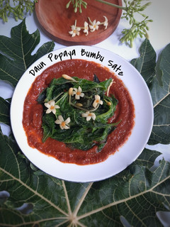 Foto resep Daun Pepaya Bumbu Sate