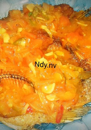 Foto resep 13. Gurame saus asam manis