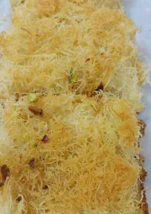 صورة لوصفة كنافتي الحلوه مثلي احم احم