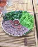 Bắp Bò Luộc Sốt Tương Đậu Thái Lan