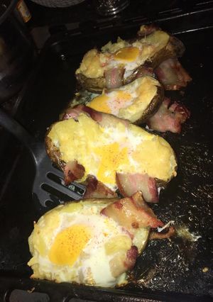 Una foto de Papas rellenas con bacon