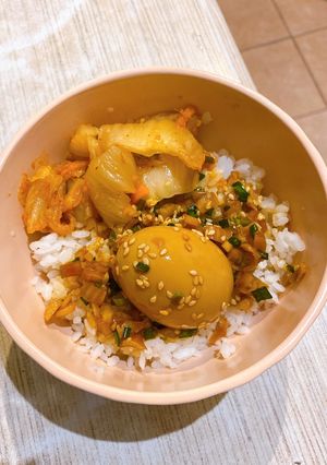Hình của món Trứng gà ngâm tương.