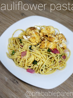 A picture of Cauliflower pasta 🍝.