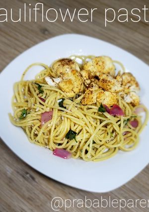 A picture of Cauliflower pasta 🍝.