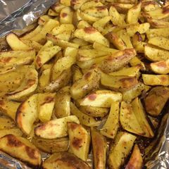 A picture of Baked Sweet Potatoes Wedges #CookEveryPart #WorldFoodDay.