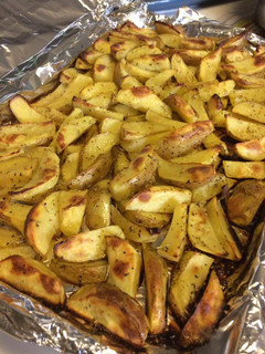 A picture of Baked Sweet Potatoes Wedges #CookEveryPart #WorldFoodDay.
