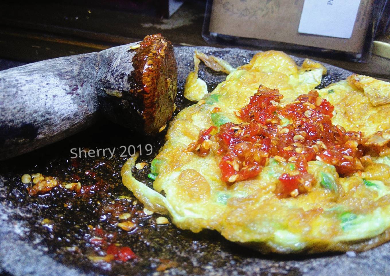 Telur Geprek