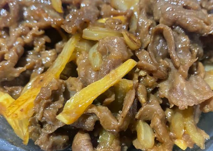 Beef slice bulgogi