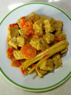 Foto resep Tempe masak kuning pedas