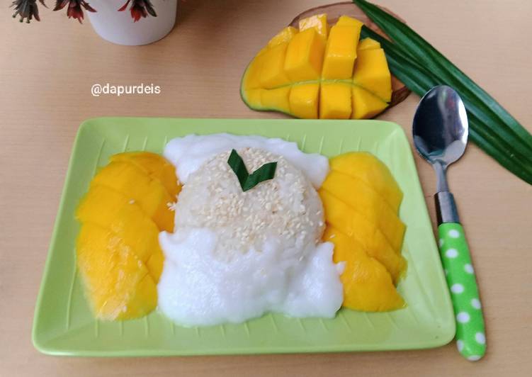 Langkah Mudah untuk Menyiapkan Mango Sticky Rice / Ketan Mangga Ala Thailand Anti Gagal