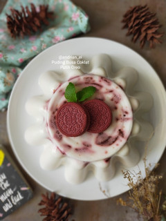 Foto resep Puding Busa Coklat Putih Oreo