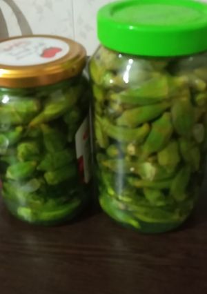 عکسی از دستور ترشی بامیه