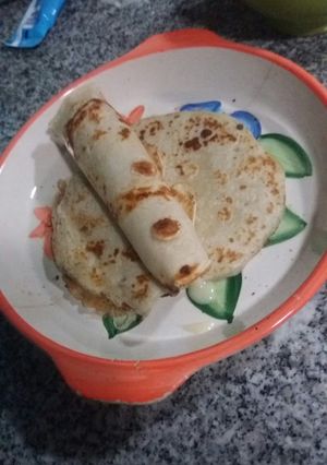 Una foto de Panqueques con manjar