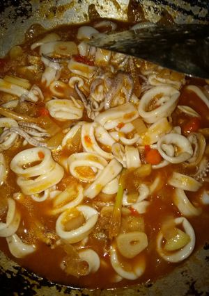 Foto resep Cumi saus padang