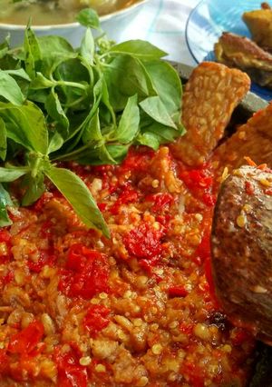 Foto resep Tempe penyet sambal korek