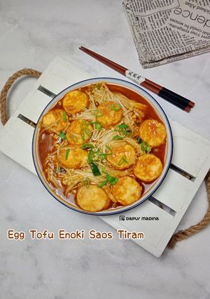 Foto resep Egg Tofu Enoki Saos Tiram
