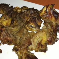 A picture of Oven grilled goat #favouriteeasterdishcontest#.