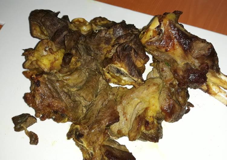 Simple Way to Make Award-winning Oven grilled goat #favouriteeasterdishcontest#