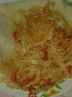 A picture of Fried cabbage.
