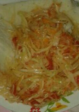 A picture of Fried cabbage.