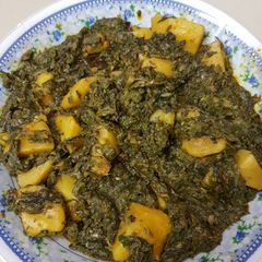 A picture of Aalu palak.