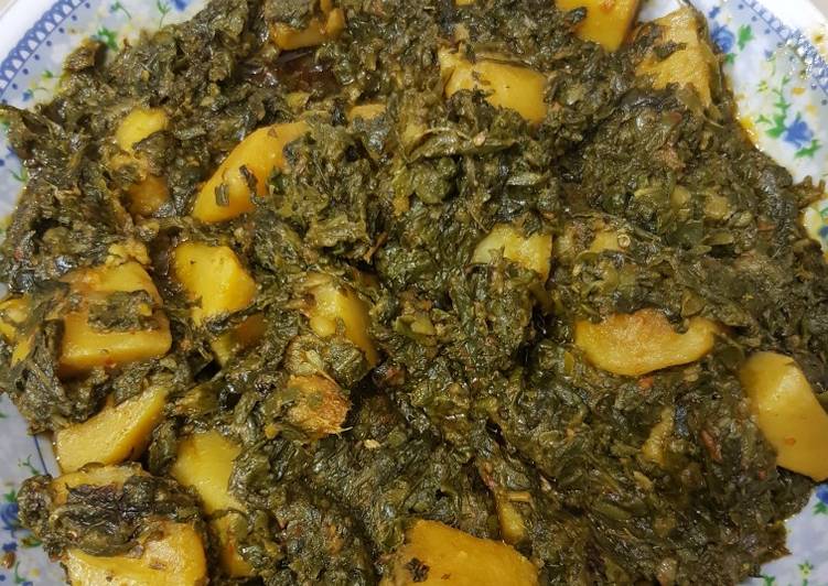 Recipe of Any-night-of-the-week Aloo palak