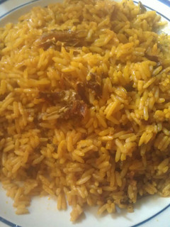 A picture of Native jollof rice.