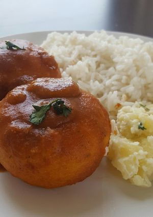 Una foto de Bollos pelones con pollo