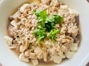 A picture of minced pork with eggplant