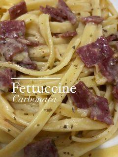 Foto resep Fettuccine Carbonara