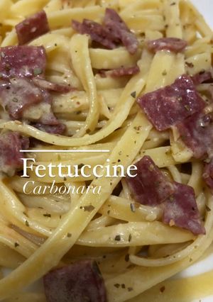 Foto resep Fettuccine Carbonara