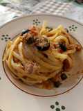 Linguine al tonno e bottarga