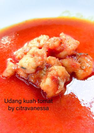 Foto resep Udang kuah tomat versi balita