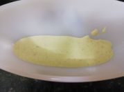 Una foto de mayonesa casera sin aceite