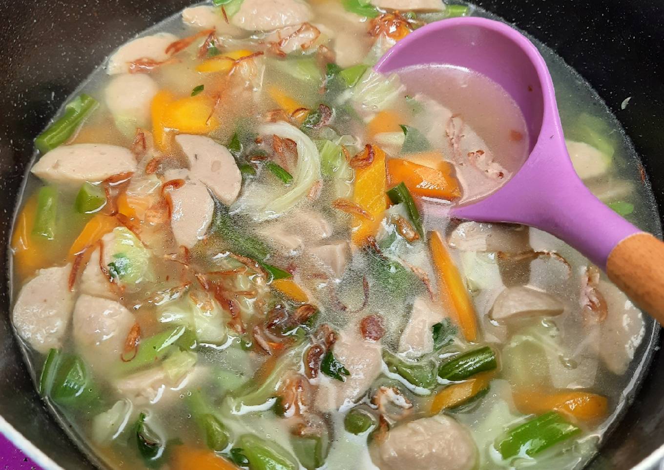 Sayur Sop Bakso Kuah Bening