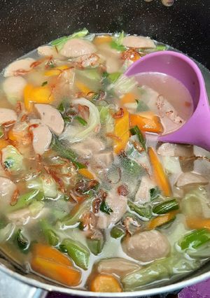 Foto resep Sayur Sop Bakso Kuah Bening