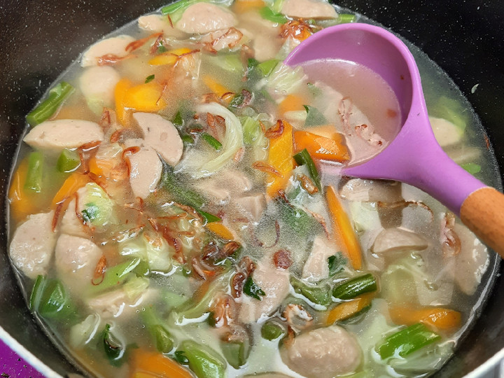 Cara Membuat Sayur Sop Bakso Kuah Bening Rumahan