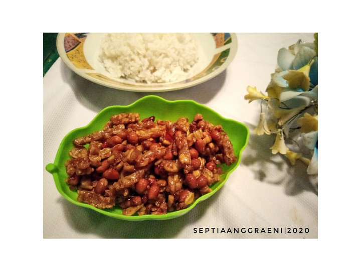 Cara Memasak Kering tempe kacang tanah Yang Sederhana