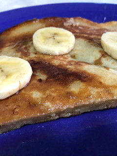 Una foto de Pancake de banana y miel