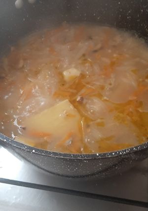 Una foto de Caldillo de mariscos