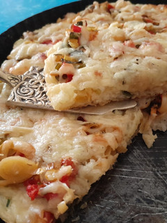 Una foto de Tarta de puerro con masa con arroz