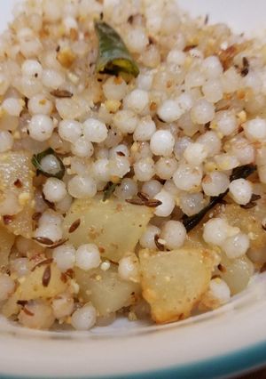 A picture of Sabudana Khichdi.
