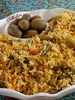 عکسی از دستور لوبیا پلو با هویج
