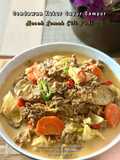 Cendawan Kukur Sayur Campur Masak Lemak Cili Api