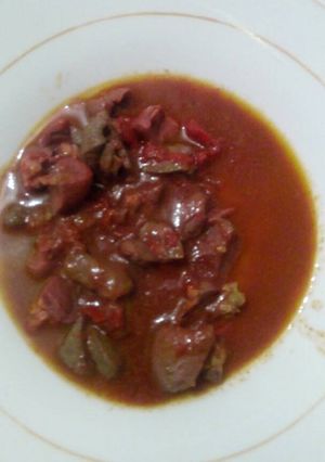 A picture of Wet fried kidney.