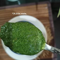 Coriander - mint chutney A picture of Coriander - mint chutney.