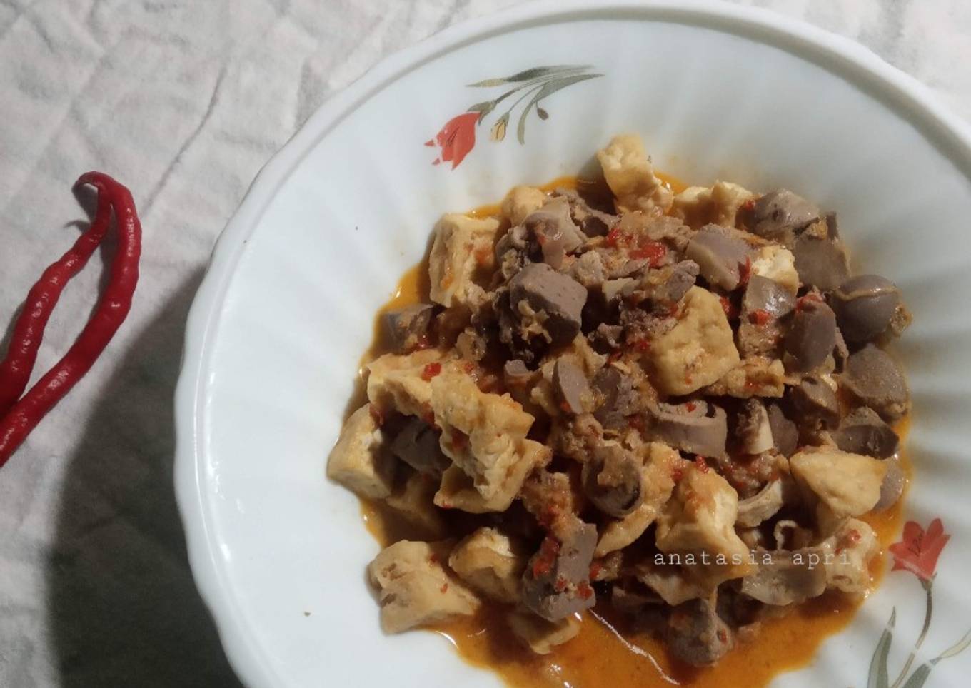 Sambal Goreng Ati dan Tahu