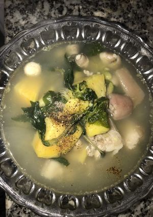 Hình của món Canh Khoai Lang Đuôi Heo.